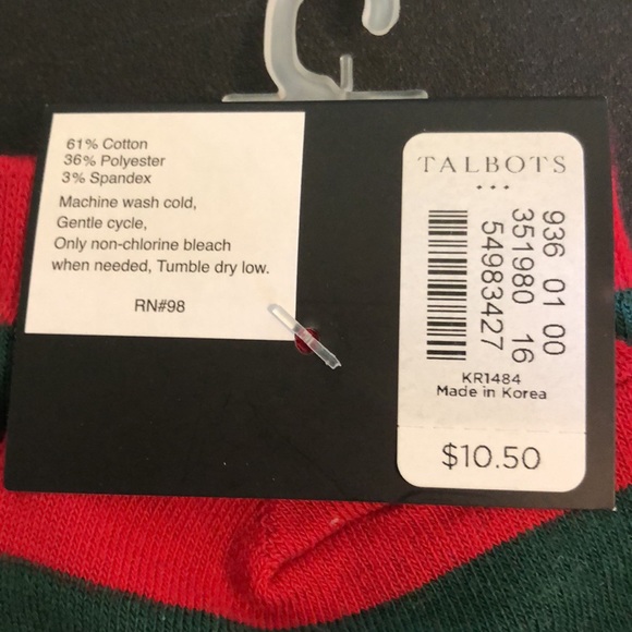 Set of 4 Talbots Trouser Socks Fall / Christmas / Cat OS - Picture 3 of 6